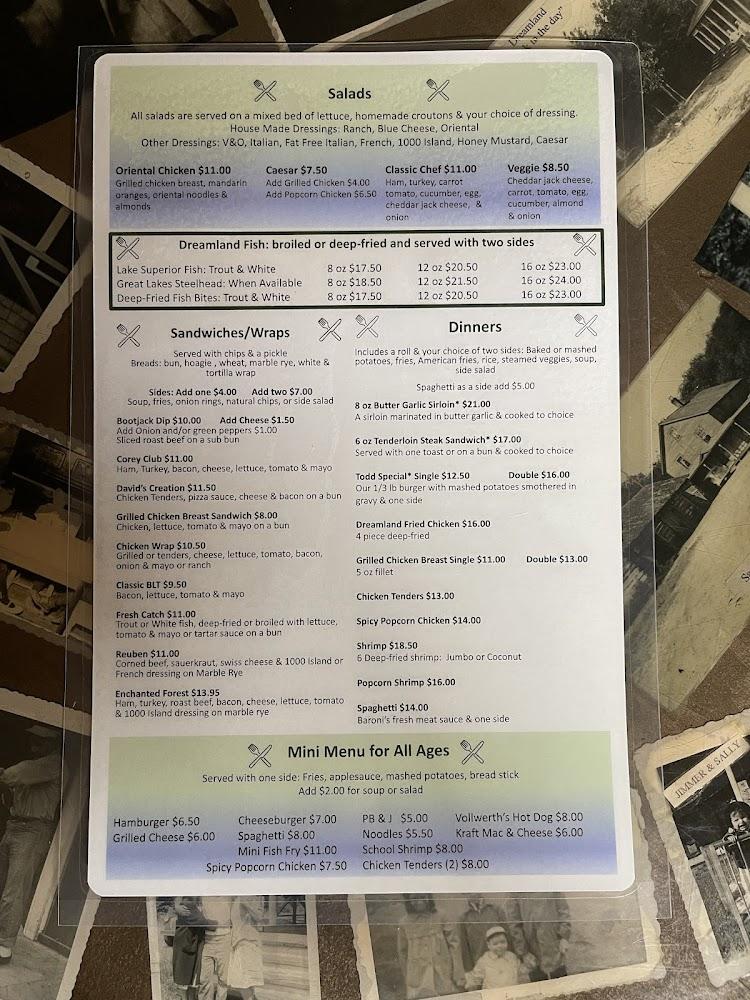 Dreamland Menu image 1