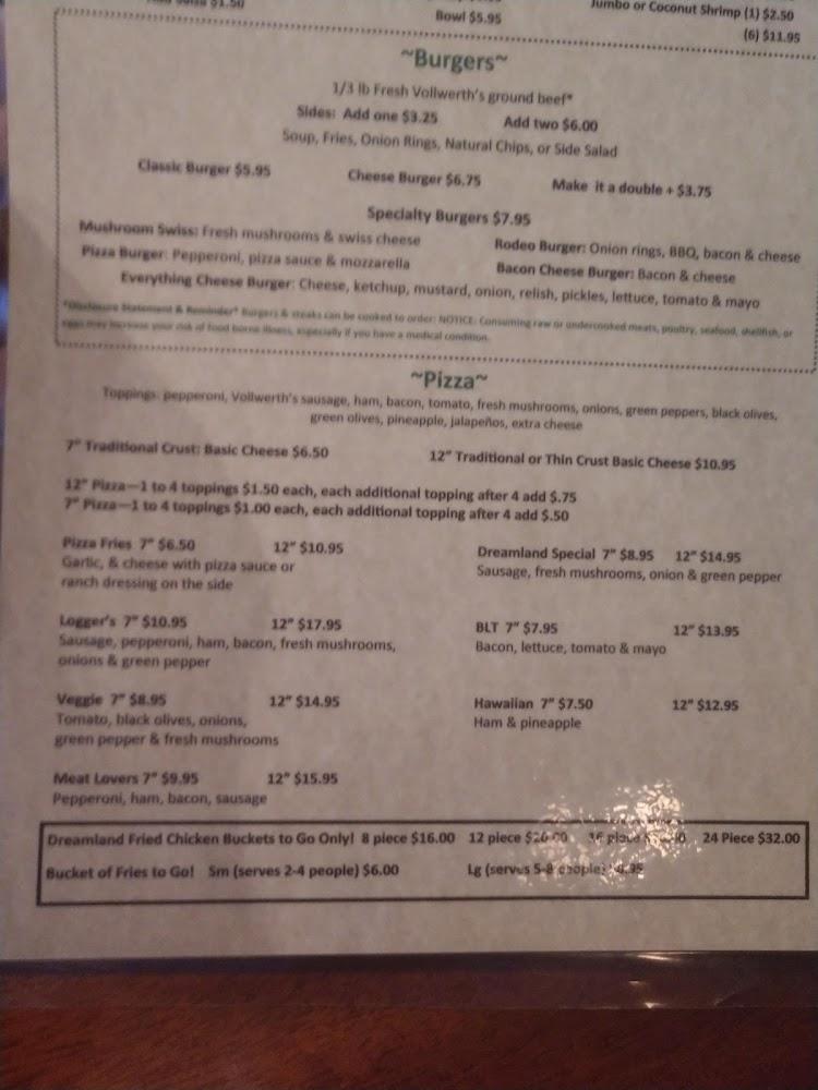 Dreamland Menu image 3